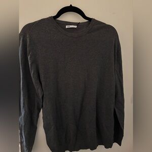 dark gray zara sweater